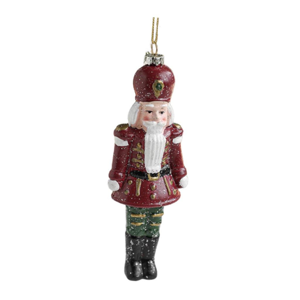 Nutcracker Hanging Ornament Xmas Tree Home Decor Figure Christmas Decoration Miniature Figurine for Crafts Fireplace Fall Mantle