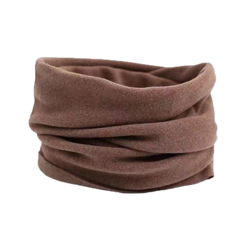 Winter Fleece-Lined Thickened Warm Neck Gaiter - Unisex Cervical Collar, Cycling Cold-Resistant Double-Sided Polar Fleece Scarf