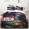 Duvet Covers Cartoon Bedding Set Printed Cartoon Home Decor Demon Slayer Bedding Set Soft And Comfortable Queen/King Boys