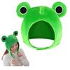 1 Piece Women Frog Prince Plush Hat New Green Animal Frog Headband Halloween Party Costume Prop
