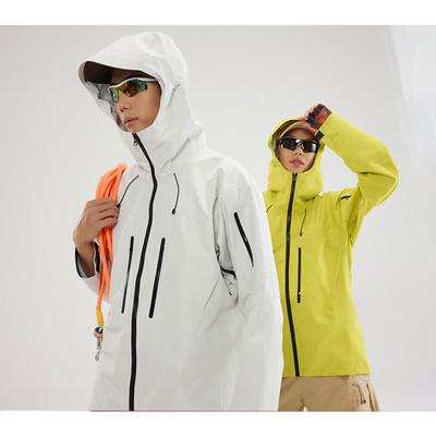Veste à coque rigide monocouche de marque tendance pour hommes et femmes, veste légère coupe-vent et imperméable adhésive à trois couches entièrement thermosoudée