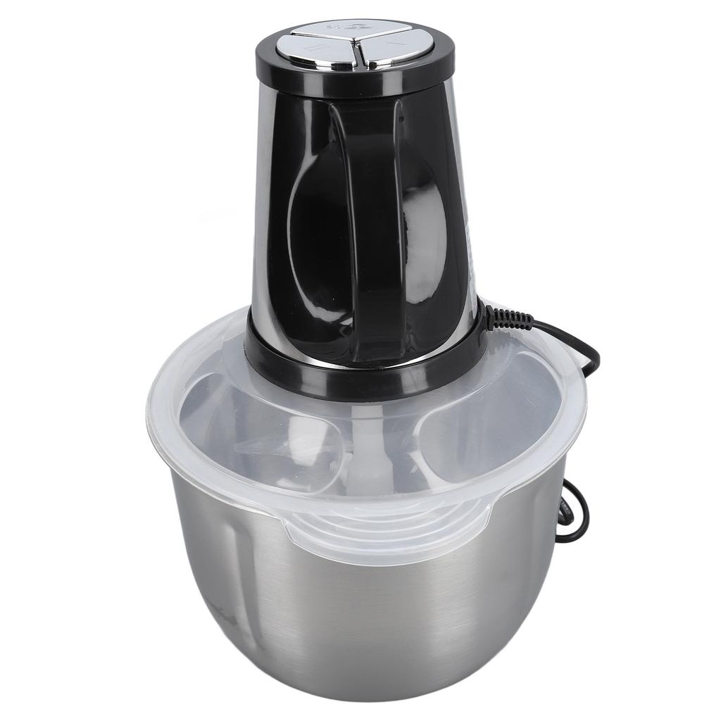 Food Processor Stainless Steel 4L High Capacity with 5 Blades Electric Food Chopper for Meat Vegetab