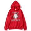 Pas De Boo-rée Leopard Ghost Halloween Hoodie Unisex Trendy Streetwear Hooded Sweatshirt Long Sleeve Casual Autumn Pullover