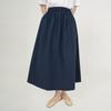 CHIQUITA All-Band A Skirt (Light Cotton) Navy 252401Snv