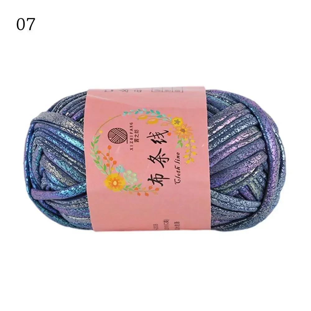 100g Ecopelle Filato da Crochet Lucido Filato per Maglia Fai-da-te Pallina di Filato per Borsa Coperta Cuscino Maglia Maglia all'Uncinetto Filato