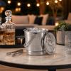 3-teiliger 1L Edelstahl-Eiskübel doppelwandig Eiswürfelhalter Bar-Eisbehälter Restaurant