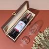 Creative Deco Box Wooden Wine Crate Gift Brown Brown | Storage Box | 1 Bottle | 36x11x9.8 Cm