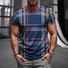 T-shirt da Uomo Nuovi Stili Estate 2026 Street Casual Moda Semplice Morbida Comoda Traspirante Stampa con Motivo 3D