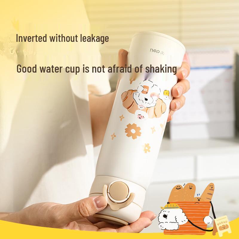 Deli LL621 500mL Insulated Water Bottle with Pop-Up Lid
