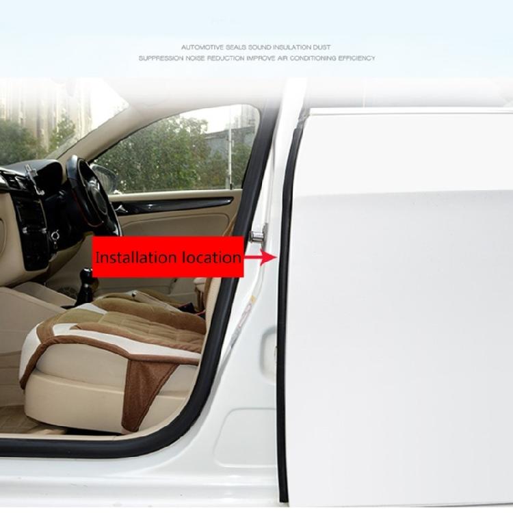Car Door B Pillar Trim Edge Moulding Rubber Noise Weatherstrip Seal Strip Black