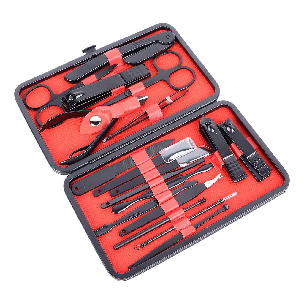 18-teiliges Nagelknipser-Set Professionelles Edelstahl Maniküre Pediküre Set Pflege-Werkzeuge