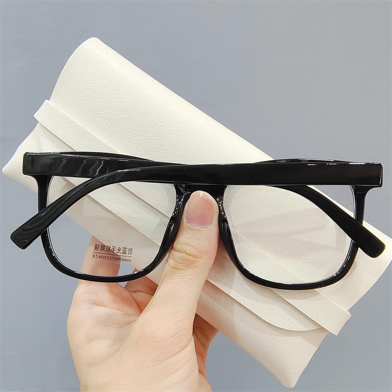 Lightweight Minimalist Square Frames Eyewear Clear Lens Glasses Blue Light Blocking Full Frame for Everyday Casual Wear