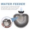 2 Sets Container Rabbit Water Fountain Stainless Steel Bottles Chicken Dispenser Plastic Feeding