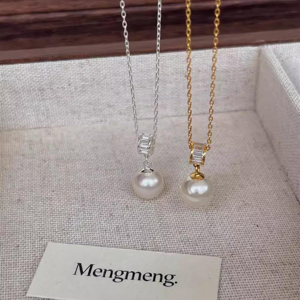 Thousand Gold Sense Classic Pearl Necklace for Women - Elegant, Versatile Design for Everyday Wear