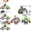 Glow Breathing Avocado Donkey Plush Toy With Pp Cotton Filling For Kids Stuffed Animal