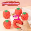 4/6/8pcs Cute Soft Toys, Sensory Fidget Toys, Funny Squeeze Toys, Soft Strawberry Bears