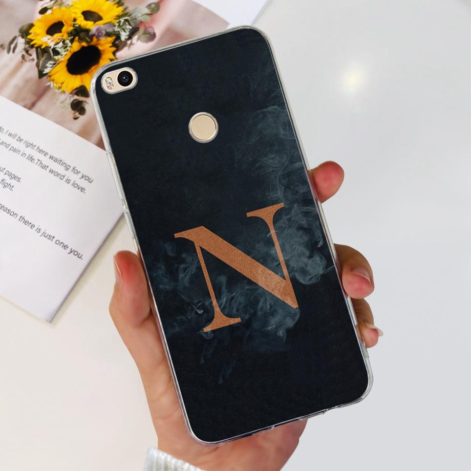 

Soft Clear TPU Coque For Xiaomi Mi Max 2 Case 6.44 Fashion Luxury Protective Cover For Xiomi Max 2 Mi Max2 Nickname Letter Capa Xiaomi Mi Max 2