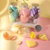 Drift Bottle Makeup Sponge Set - Non-Absorbing, Expands When Wet, Colorful Beauty Puff Combination.