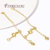 18K Gold Plated Extension Extended Tail Chains with Spring Clasps Connector For Jewelry Making DIY Bracelets Accessories Fitting