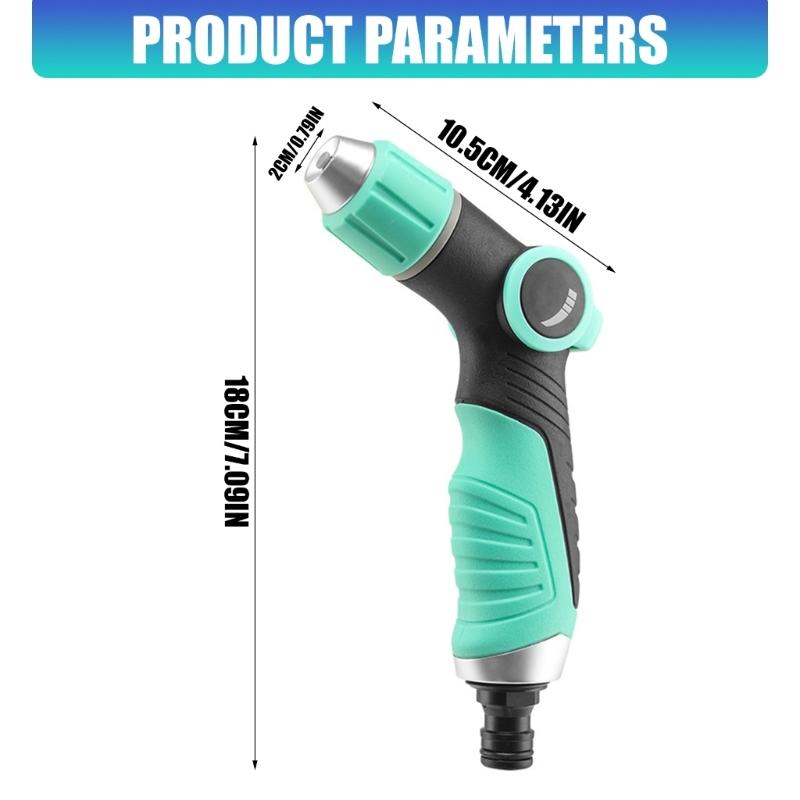 Watering Guns Garden High Pressure Sprayer Adjustable Irrigation Watering Nozzle for Plant Lawn Yard Watering Sprinkler