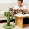 Kratzbaum mit Kaktusmotiv, natürlicher Sisal-Kratzbaum mit stabilem Standfuß, interaktives Kratzspielzeug für Wohnungskatzen, in 2 Größen erhältlich