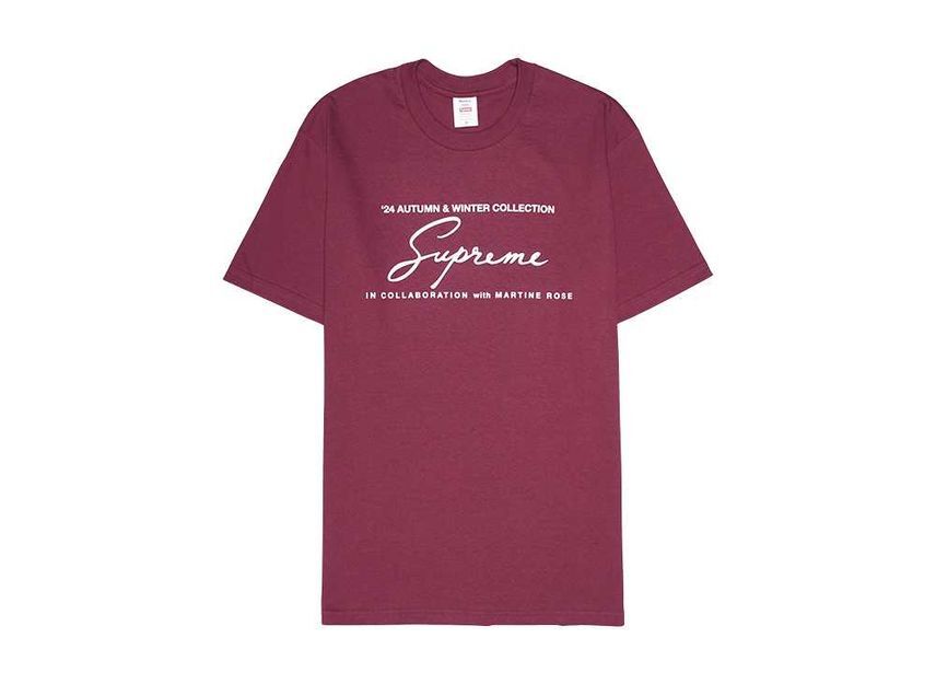 Supreme Martine Rose Tee Cardinal XL