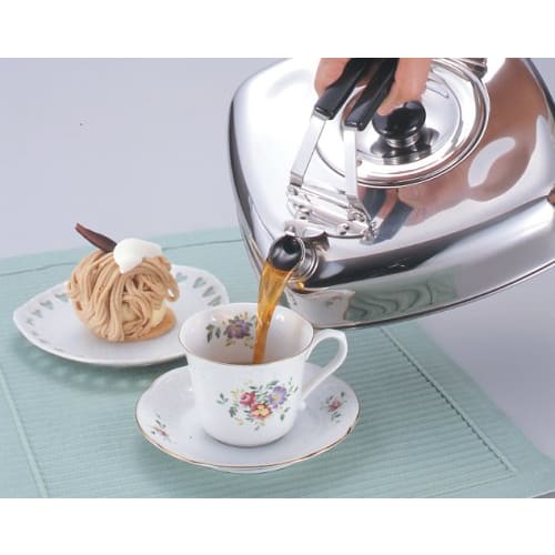 Sugiyama Metals 2.5L Stainless Steel Kettle, Induction and Gas Compatible, Stores Directly In the Refrigerator, Perfect for Barley Tea, Compact, Stack