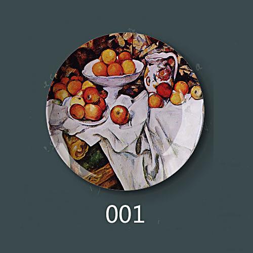 8" inch 20.5cm Diameter Paul Cezanne Painting Porcelain Decorative Home Hall Wall Hanging Plate Creative Arts Disc