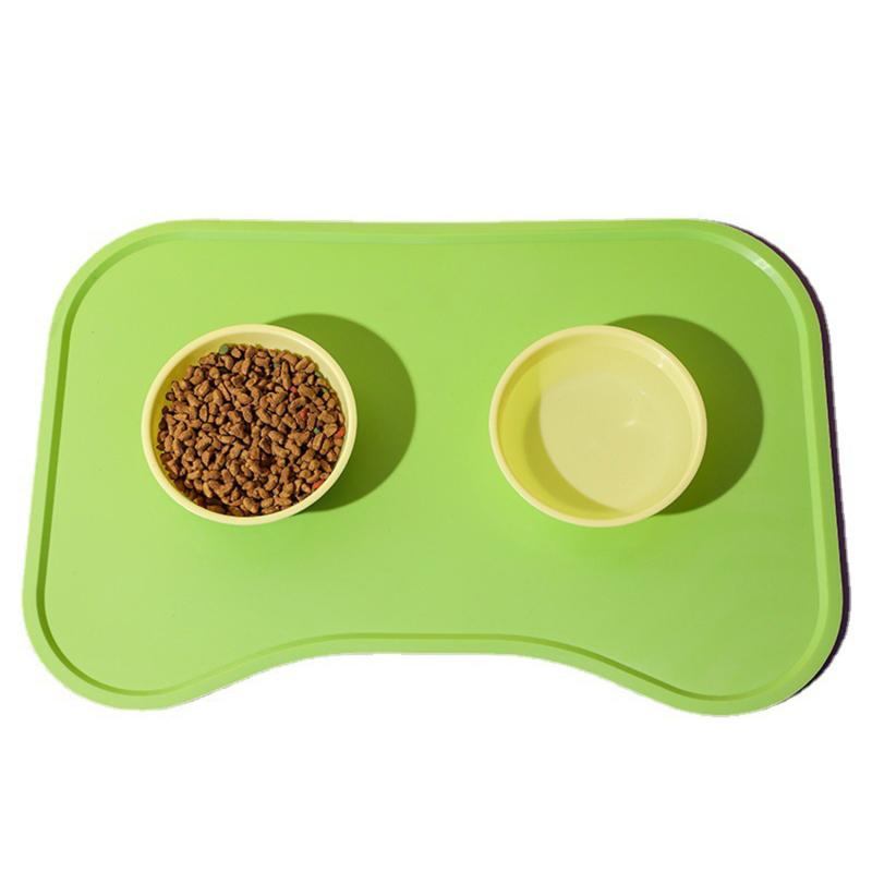 Pet Silicone Food Mat Portable Waterproof Leak-Proof Non-Slip Feeding Mats Bowl Pad Cushion For Cats Dogs Pet Items
