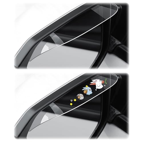 

DELUXEFOX Защитный козырек от дождя и снега для боковых зеркал, 4 штуки, Совместим с 99% автомобилей, Водонепроницаемая наклейка для боковых зеркал, Вода для боковых зеркал