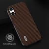 ABEEL For Sony Xperia 10 VI Case Leather+PC+TPU Phone Cover Carbon Fiber Texture