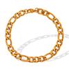 Mode Luxe Léger Figaro Chaîne Cubaine Bracelet en Acier Titane Tempérament Polyvalent Simple Personnalité Bracelet
