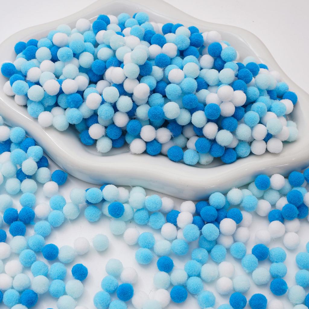 998Pcs Coloful Pom Poms Bulk Small Fuzzy Balls, Available in 10 styles, 0.39 Sizes Pompoms for Crafts, Christmas, Wedding Home