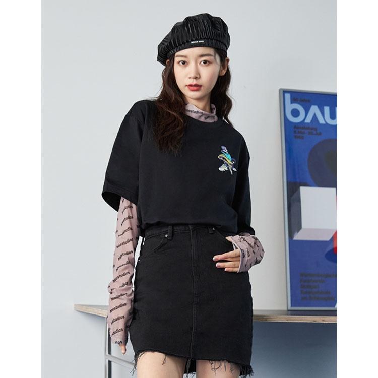 Li-Ning Graphic Loose Fit T-shirt 'Black' Men's AHSR406-2