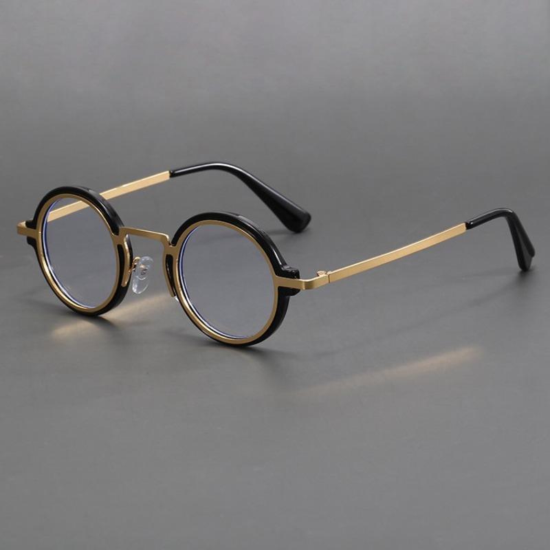Trendy Round Frame Glasses New Vintage Women Men Small Frame Blue Light Blocking Eyeglasses Designer Luxury Eyewear