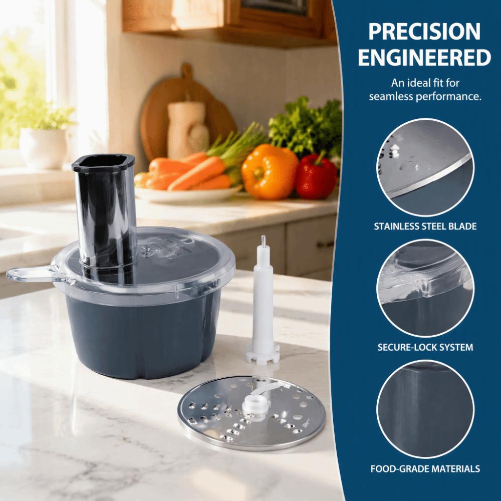 Stainless Steel ABS Food Processor Attachment High Efficiency Easily Installable Food Chopper Accessory Multifunctional