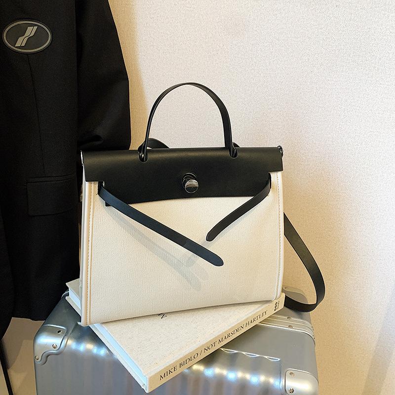 Bag Large Capacity Women's Big Bag 2025 New Shoulder Tote Bag Crossbody Canvas Bag Premium Sense Portable Kelly Bag