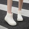 Velvet-Lined Women's Outdoor Short Waterproof Non-Slip Fashionable Rubber Rain Boots with Thick Soles