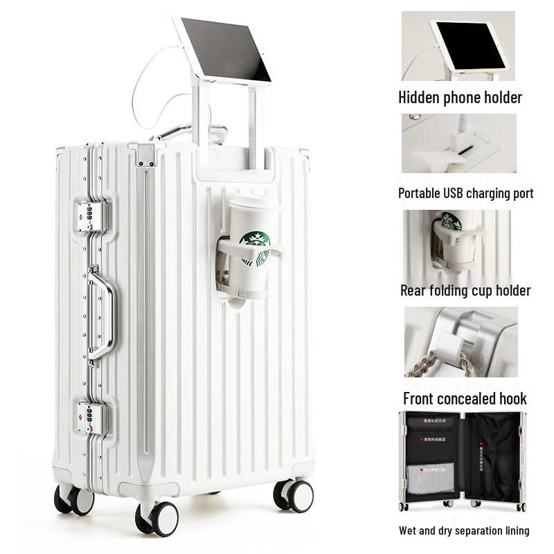 Li Shen Studded Multifunctional Travel Suitcase