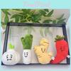 Soft And Colorful Plush Vegetable Characters Including Garlic Onion And Keychains Chili