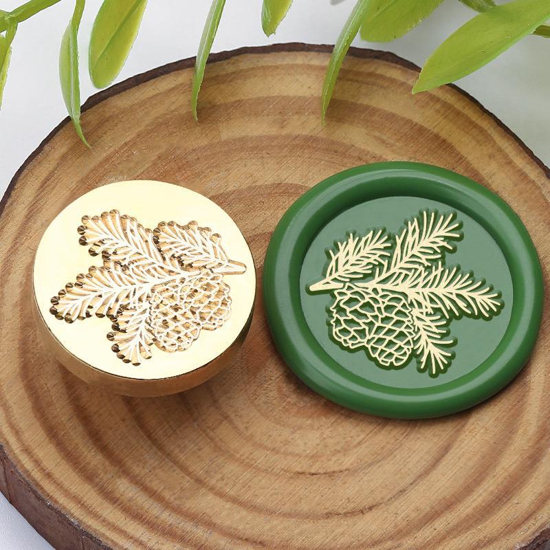 DIY Retro Antique Metal Plant Sealing Wax Seal Stamp For DIY Wedding Invitations Decor Ancient Wax Stamp Craft