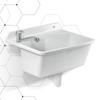 KADAX Utility Sink with Swivel Faucet Gospo Ferro