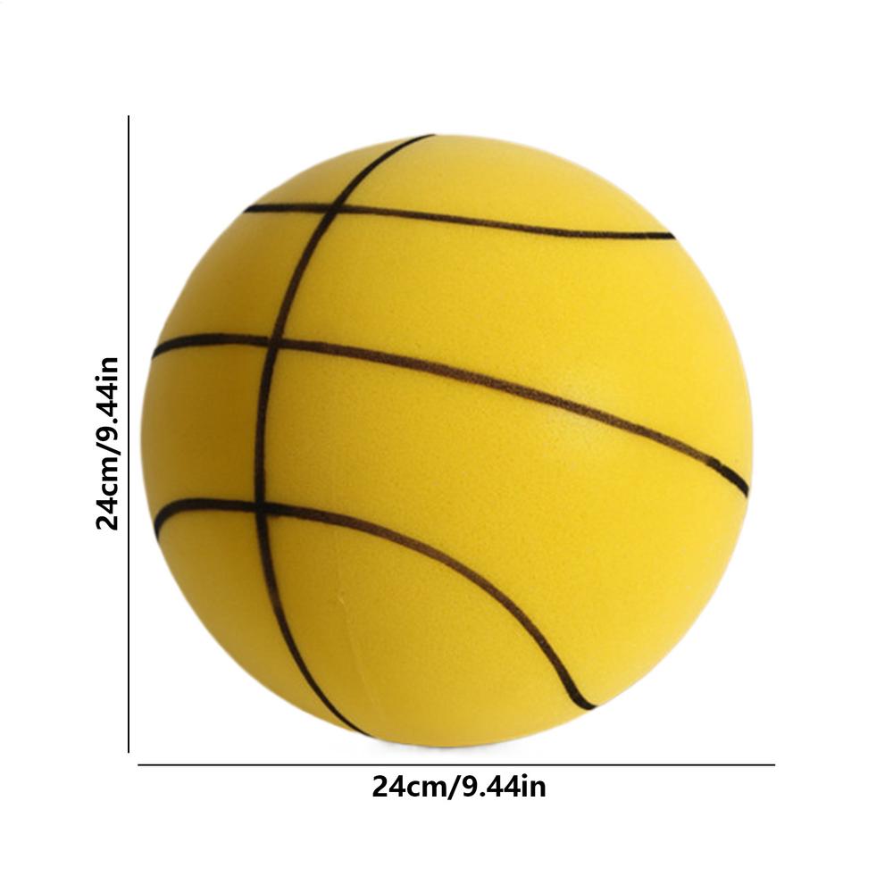 SilentBasketball With Net Bag Dribbling Indoor Airless Foam Basketball Quiet Dribbling Indoor Training Silent Ball Quiet Bounce