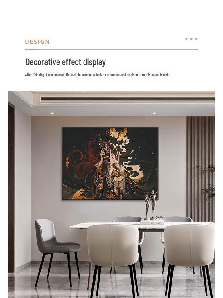 Hand-Painted Thangka Oil Painting 2025: DIY Acrylic Art for Dunhuang Living Room