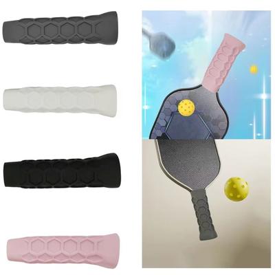 Silicone Pickleball Paddle Grip Cover Non-Slip Handle Silica Gel Undergrip Reusable Padel Accessories Pickleball Racket Overgrip