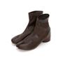 Vivian Fashion Boots, Tabi Design Stretch Short Boots, Dark Brown