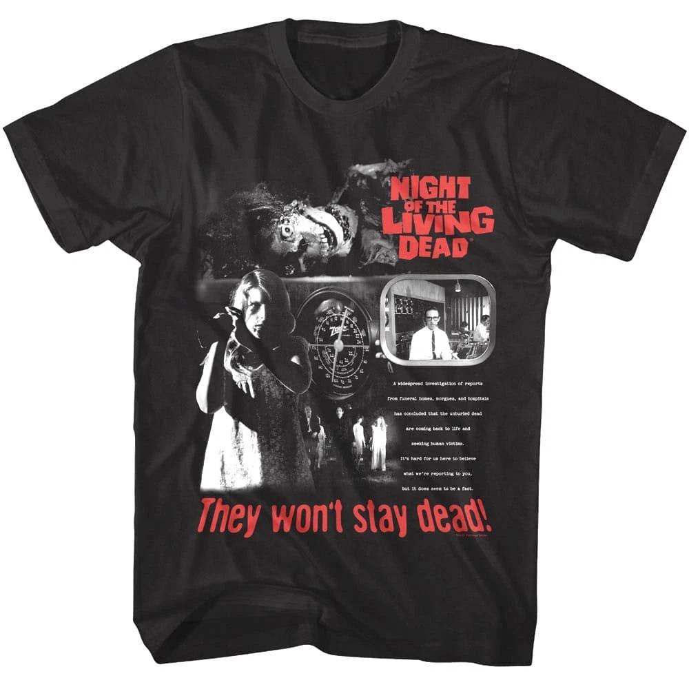 Night of the Living Dead News Report Men s T Shirt XXXL