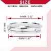 Single Car Wheel Center Hub Cap Rim Cover Hub Cap 2.52" OD Chrome Universal