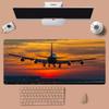 Airplane Sunset Mouse Pad Waterproof Nonslip Desk Mat for Gaming  Office