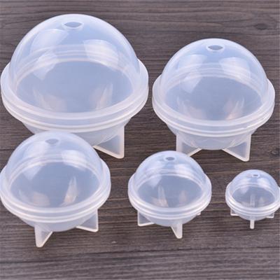 Silicone Mold Epoxy Resin Orb Globe Ball Sphere Mould Jewelry Making DIY 20-60mm